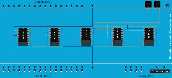 3 bit asynchrounous up and down counter