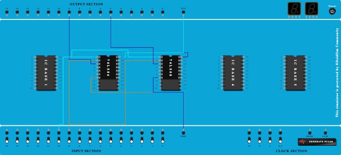 Half-Adder using  logic gates