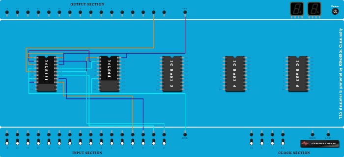 Implementation of 16:1 Mux using 8:1 Mux using minterm(2,4,6,7,9,10,11,12,15) reduction technique  - Copy - Copy