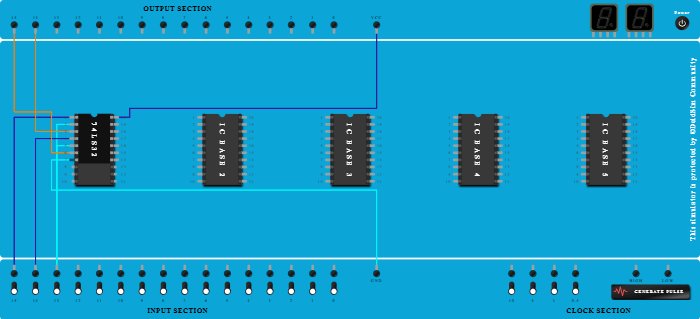 Programmable Encoder Simulator 4 to 2 encoder by Praneth | DeldSim - Online Electronics Simulator