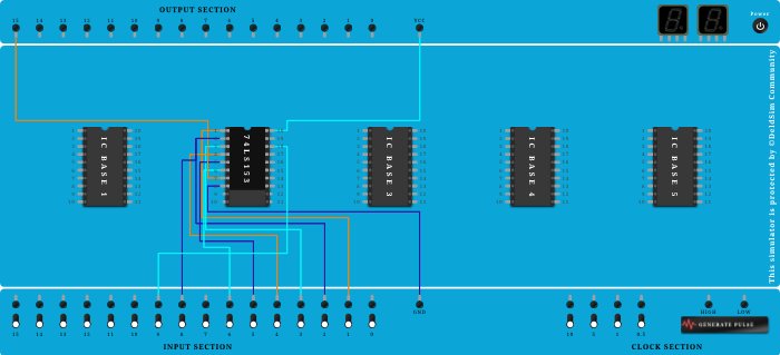 ic 74153 truth table verification