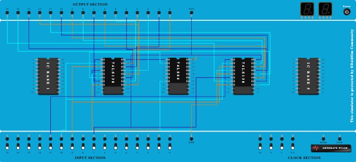 4 to 16 Decoder Using IC 74138
