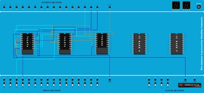asynchronous mod 6 down error
