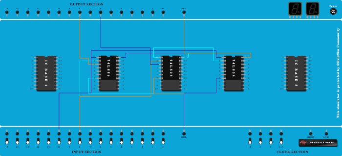 Half subtractor using basic gates