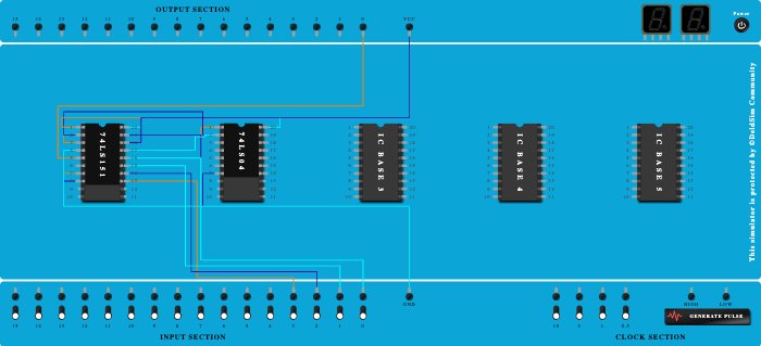 16:1 Reduction using the 8:1 multiplexer  