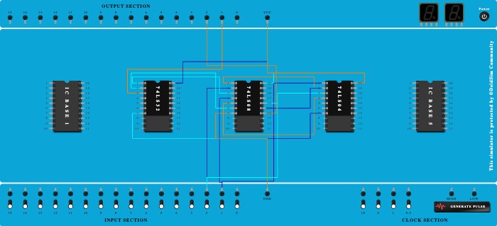 HalfSubtractorUsingBasicGates