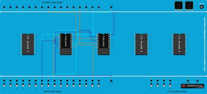 half adder with universal gate