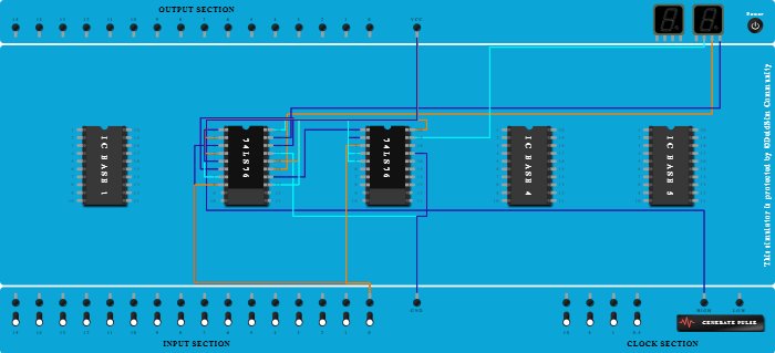 3 Bit Asynchronous DOWN Counter - Copy
