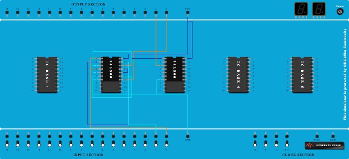 half adder using nand gates only