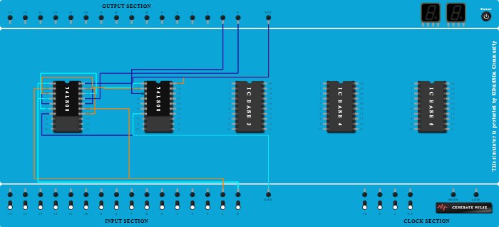 HALF ADDER USING NAND 