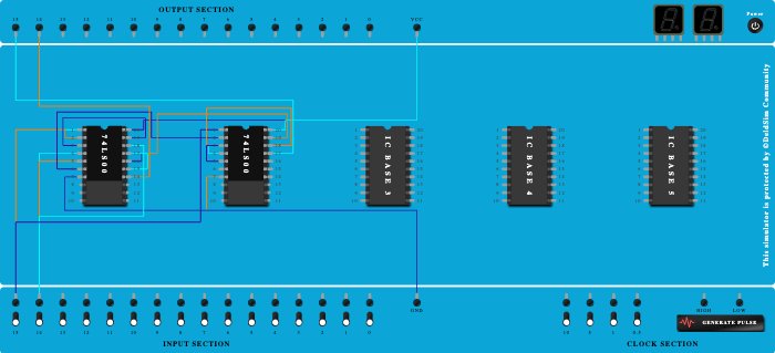 Half Subtractor Using NAND