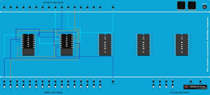 2:4 decoder using logic gates 