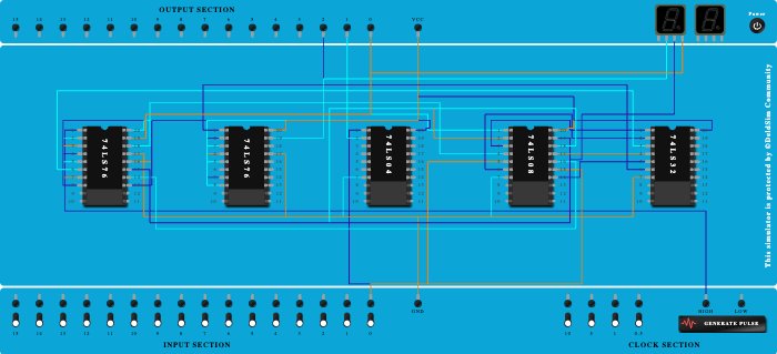 3 Bit Asynchronous Up/Down Counter