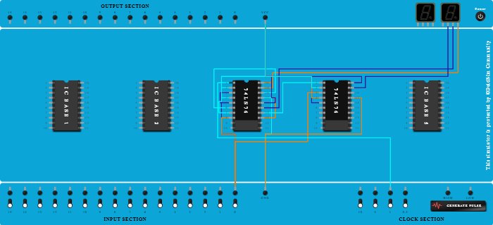 3-Bit Asynchronous DOWN Counter using 74LS76 - Copy