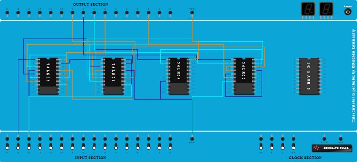 ripple counter using jk ff - Copy