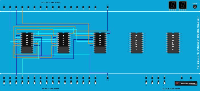 5.  3 - Bit Binary to Gray Code ( PLA )