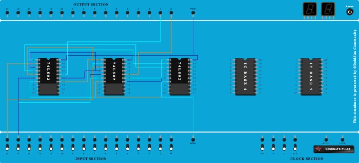 Half Adder using NOR Gates