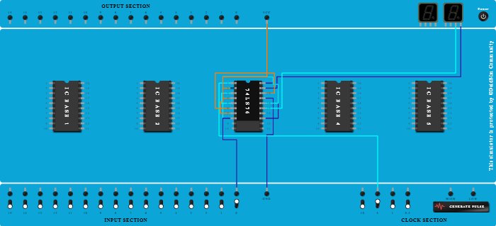 2 Bit Asynchronous Down Counter