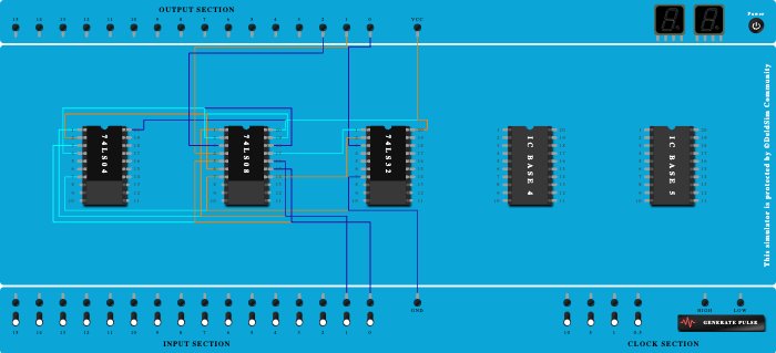 implementation of 1 bit comparator