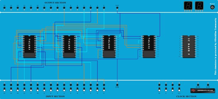 bcd adder using 7483