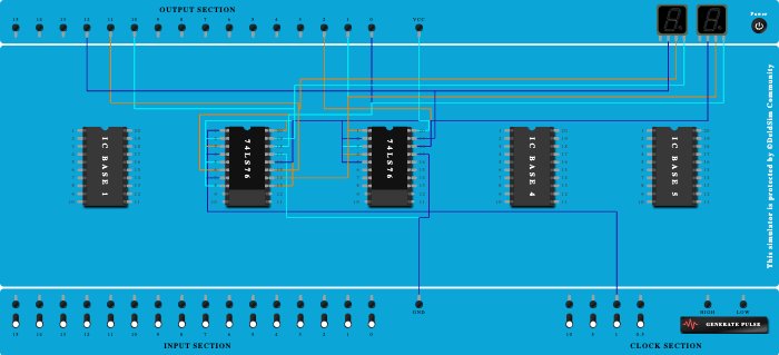 3 bit Asynchronous Up / Down Counter Part 2