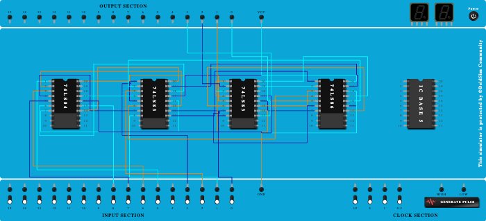bcd subtractor 7483