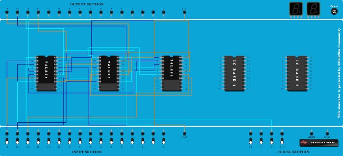 Mod 16 up/down counter