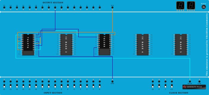 3 bit Synchronous Up/Down Counter using JK-Flip Flop - Copy - Copy - Copy
