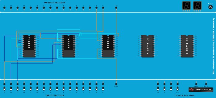 EXPT 3 : FULL ADDER using BASIC GATES