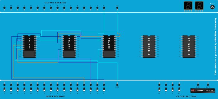 2 BIT COMPARATOR USING BASIC GATES - EQUAL TO