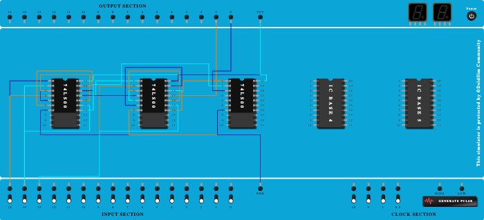 Full subtractor using universal gate