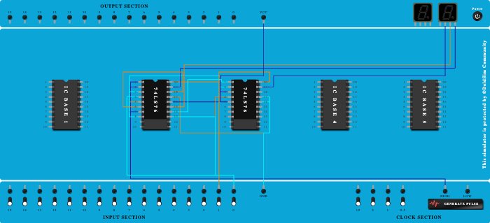 3-bit down counter 