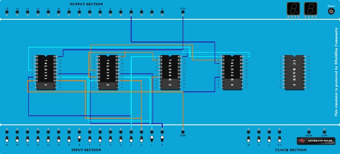 16:1 mux using 8:1 mux