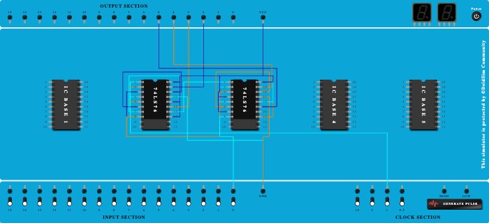 4 bit asynchronous down 