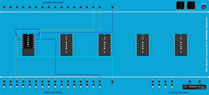SR LATCH USING NOR GATES