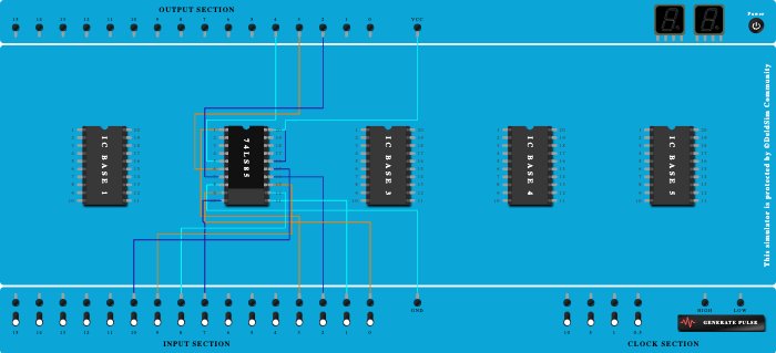 4 bit magnitude comparator