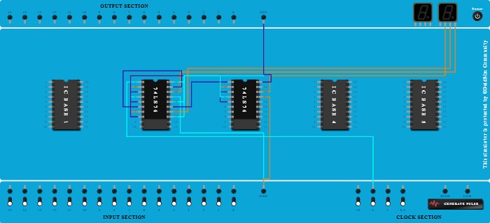 3-bit Asynchronous Down Counter