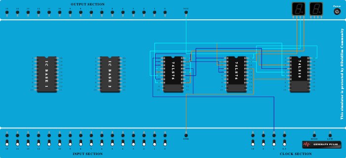 Midterm lab: 7 async. up counter