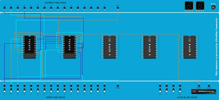 4 bit up down counter
