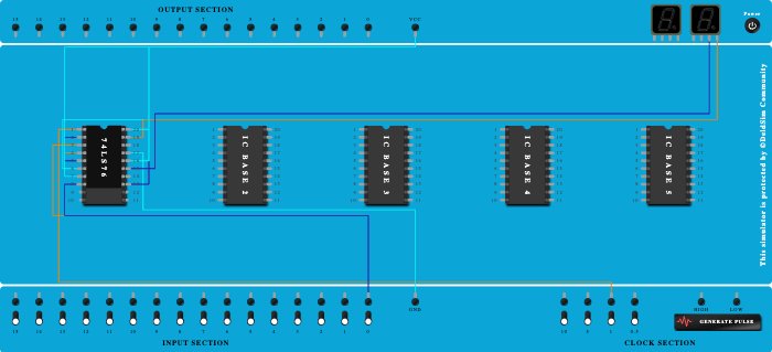 2bit asynchronous up counter