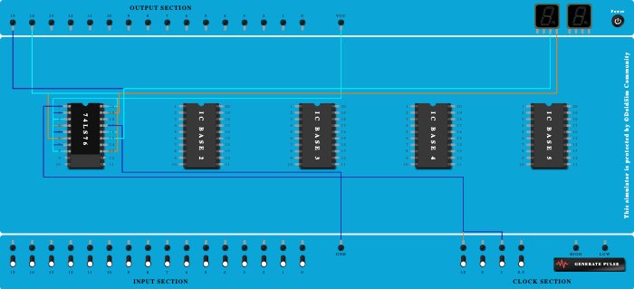 2 bit async up counter