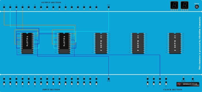Asynchronous 4-bit up 