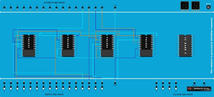 4 bit BCD to Excess 3 Code