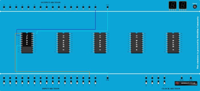 NOT GATE - 74LS04 (INPUT - 1)