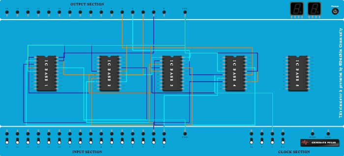 4 bit ripple counter